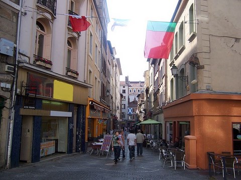 Saint Etienne, rue piétonne - Loire - Rhone Alpes