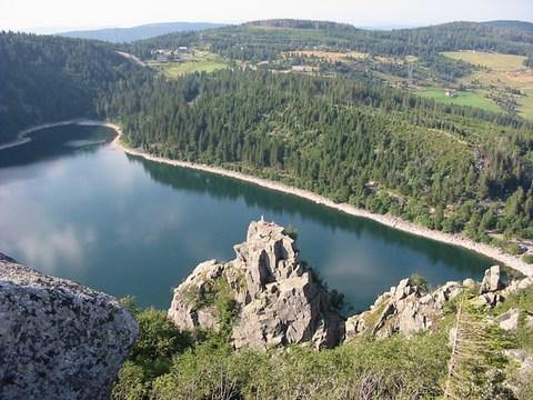 Le lac blanc, près d'Orbey en Alsace