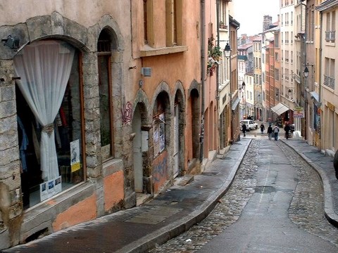 Lyon, montée de la grande côte - Rhône - région Rhone-alpes