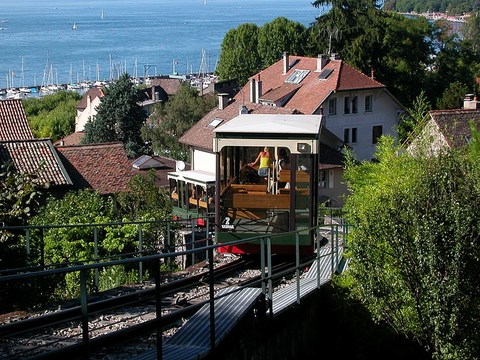 Thonon les Bains, funiculaire - Haute Savoie - Rhône Alpes